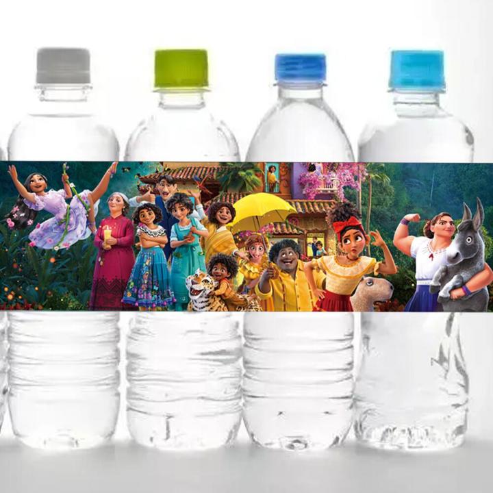 Disney Encanto Theme Party Decor Baby Shower Encanto Movie Theme Water Bottle Stickers Labels Kids Birthday Party Decorations