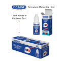 Picasso Permanent Marker INK 15ml Bottle (12 Bottle in Container Box). 