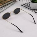 Classic Small Frame Oval Sunglasses Women/Men Brand Designer Alloy Mirror Sun Glasses Dropshipping In Stock Ship Within 24 Hours. 