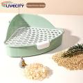 Rabbit Toilet Double Buckle Pet Guinea Pig Hamster Rabbit Bathroom. 