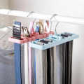 Storage Rack Tie Belt Organizer Space Saver Rotating Scarf Ties Hanger Holder Hook Closet Organization Tank Tops Bra Belts Bag. 