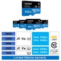 【COD + Gift】 Wireless WIFI SD Card+Lexar Micro SD Card 128GB 32GB Class10 64GB 256GB TF Flash Memory Card MicroSD Card. 