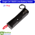 1/5 Pcs 18650 Battery Holder - Durable Li-ion 3.7V Single Cell Case for DIY, Robotics & Power Banks by Electrica. 