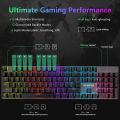 Mechanical Keyboard Blue Switch Gaming Keyboard with Full Anti-ghosting Backlit For PC Gamer. 