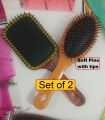 Large Paddle Hair Brush for Girls Set of 2, Air cushion massage comb, Anti Static Detangling Best Paddle Brush For Reducing Hair Breakage. 