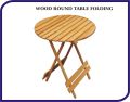 Folding Wooden Table For Out Door Use Square and Round Shape. 