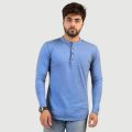 Ruku Garments Men's Long Sleeves Kurti T-Shirt Pack of 3. 