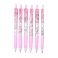 AGSEE Office Accessories Click Action Pen Signature Pen Black 0.5mm Writing Pen Cinnamoroll My Melody Stationery Cartoon Gel Pens Signing Pen Ballpoint Pressable Pens. 