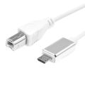 USB Type B Midi Cable To Type C Connector, Adapter Cable, Piano Audio Cable. 