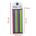 lifestyle Transparent Long Page Neon Highlighter Strips Sticky Index Tabs Multicolor 160 Sheets. 