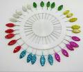 New Hijab Pins Leaf Shape Pins Muslim For Women Safety Scarf Pins Hijab Pins Mixed Color. 