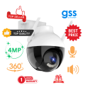 GSS C18 Wifi Camera Cctv Camera Wifi Fhd Outdoor 360° IP Security Camera Cctv Weatherproof Night Vision LED lights Two Way Audio Motion Detection SD Card Slot Onvif Support ICSEE App Multicolor. 
