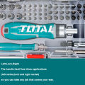 TOTAL 55pcs Screwdriver Bits Set including 1pcs Unique Design Ratchet Handle TACSD30556. 