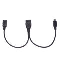 OTG Power Splitter Y Cable Micro USB Male to USB A Male Female Adapter Cord. 