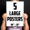 Custom Printed Large Posters 18x12 Inches Design Your Own Wall Art Best Quality Posters Customizable 18x12 Inches Premium Wall Decor. 