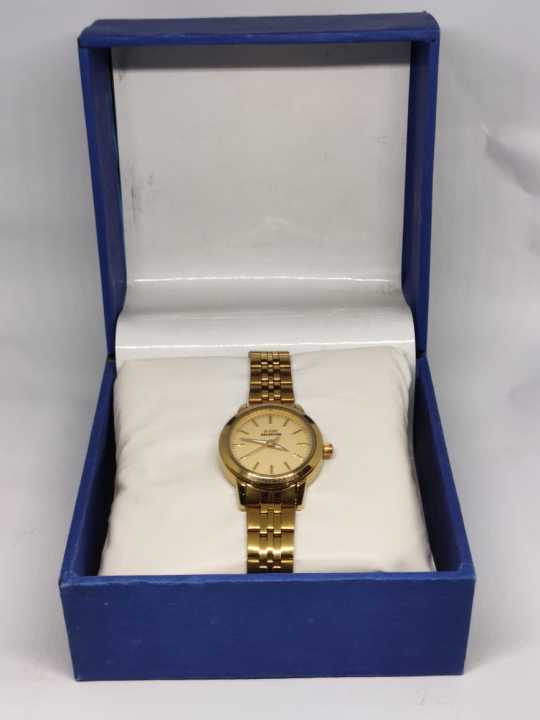 A-one collection golden color watch for women
