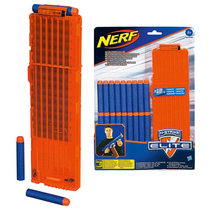 18-Dart Quick Reload Magzinee Clip with 18 Rubber Head Soft Darts