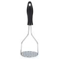 Rubber handle potatoes masher, Potato masher stainless steel, Sweet potato masher, Metal potato masher. 