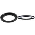 2 Pcs Metal Filter Step Up Ring Adapter for Camera, 40.5-52mm & 55-77mm. 