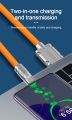 120W 6A Gaming Super Fast Charge Data Cable USB To Type-C Mobile Charger Liquid Silicone For Phone Playing Game. 