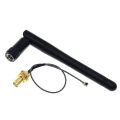 2.4GHz 3dBi WiFi 2.4G Aerial Antenna,SMA-KY,Male Wireless Router + 17cm PCI U.FL IPX to SMA-KY, ESP8266 ESP32 Male Pigtail Cable. 
