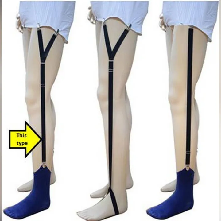 Men's%20Shirt%20Stays%20Y%20Style%20Classic%20Style%20Stirrup%20Shirt%20Stays%20Sock%20Garter%20Belt%20Black%20-%20Image%202