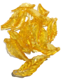 Pack of 40gms Beads, Yellow Curved Leaf Tussle (Latkan) Acrylic Beads For DIY Jewelry Making, Jewelry, DIY, And Crafting Accessories. 