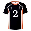 Haikyuu Jersey Cosplay Costume Karasuno High School T-shirt Short Sleeve Sport Uniform TobioTop Shoyo Tee Free Gift. 