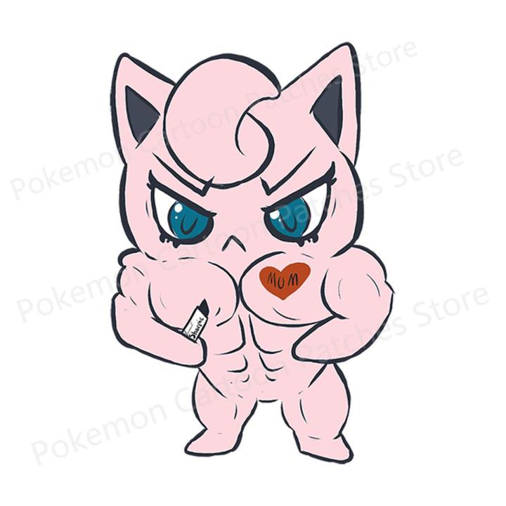 Pokemon Game Pikachu Japan Patches DIY T-Shirt Cartoon Clothes for Boy Girl Stickers Clothing Decor Patch Washable Applique Gift