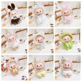 Clothes only] Labubu doll clothes 17cm heartbeat macaron enamel face Rabu baby clothes change for replacement. 