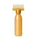 Golden Hair Oil Applicator Comb Bottle | Easy-to-Use Hair Care Oil Dispenser for Men & Women | 130ml. 