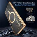 Magsafe Case For Samsung S24 S23 S22 S21 Ultra Plus Note 20 10 Clear Silicone Full Camera Crystal Magnetic Car Cover Protection Fleursbiy. 