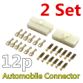 6.3mm Automobile connector 6.3 1P 2P 3P 4P 6P 8P 9P 10P 12P pin/way Crimp Terminal Connector Kits Male Female socket plug. 