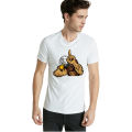 New Fashion 3D Bald Eagle Logo white color Shirt. 