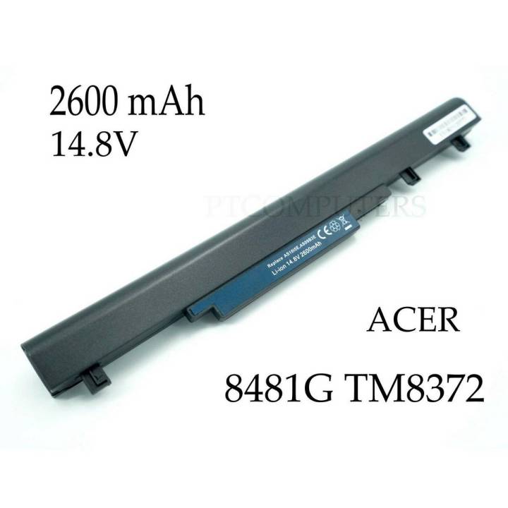 Laptop Battery   Acer TravelMate 8372 8372G 8372T 8372Z series  P/N  AS10I5E  4 Cell - Black