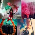 High Quality 1 box  smok Birthday Celebration Color_smoke Flare Stick Colour Shell For Party Wedding Birthday Decoration Set Items Accessories. 