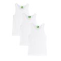 Pack Of 3 Vest/ Bunyan For Men Without Sleeves In White Color. 