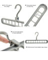 Space Saving 9 Hole Closet Clothes Magic Hangers Organizer. 