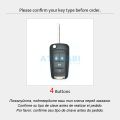 【shenggangshangmao001】Car Cover For Sonic Trax GMC 4 Button Folding Keychain Carbon Style Remote. 