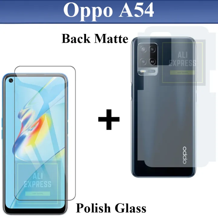Oppo%20A54%20Tempered%20Glass%20Screen%20Protector%20Polish%20Glass%20+%20Back%20Matte%20Protector%20Soft%20Skin%20Sheet%20Soft%20Film%20Protection%20For%20Oppo%20A54%20-%20Image%204