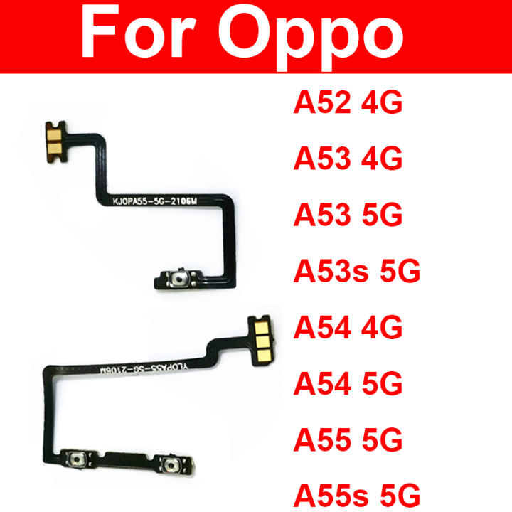 Power Volume Flex Cable For OPPO A52 A53 A54 A55 A55S 4G 5G On OFF Power Volume Button Switch Control Key Flex Ribbon Part