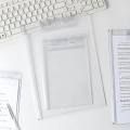 A4/A5 Acrylic File Folder Board Clipboard Document Organizer School Office Supplies. 