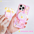 [Glamorous] Apple 15 Phone Case Applicable 12/13 Magnetic Matte Laser iPhone14Promax Magnetic Bracket. 