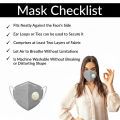 WBM KN95 Mask with Respirator 5 Layers Protection Mask. 