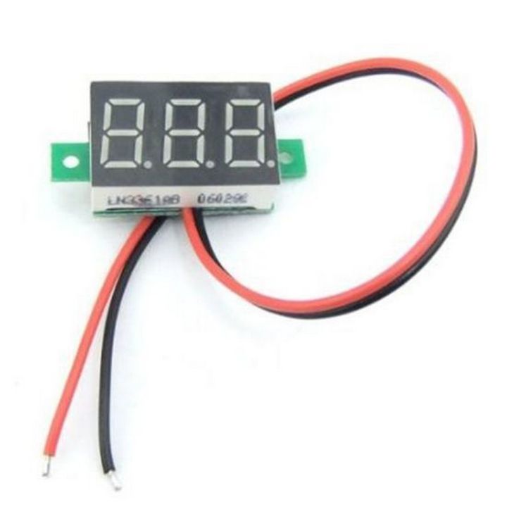 3.5-30v Two Wires Digital Voltmeter 0.36 inch Red Color LED Display Meter