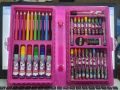 42,50,54,68,150,168 Hello Kitty Princess Frozen Barbie Artist Drawing Sets Drawing Kits Supplies for Kids Girls Drawing Painting Set Include Crayons, Coloured Pencils, Watercolour Paints, Coloured Markers, Palette, Paintbrush, HB Pencil, Eraser, Sharpener. 