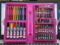 Children Drawing Art Set with Pencils, Markers, Watercolor Set, and Supplies - Creative Stationery Kit. 