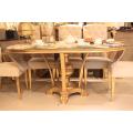 Mirror Top Round Dinning Table With 6 Chairs Home N Style. 