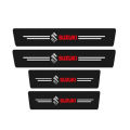 Pack of 4 Universal Car Door Side Step Threshold Sticker Carbon Fiber For Honda Suzuki Toyota. 