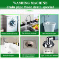 【FUN LIVE】 Washing Machine Drain Pipe Floor Drain Special Joint Three-Way Dual-Use Anti-Odor And Insect-Proof Cover Toilet Kitchen Bathroom Sewer. 